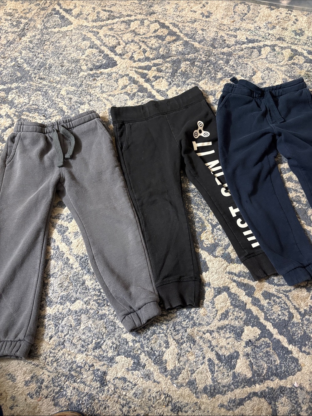 boys 3T jogger sweatpants lot of 3 Reserved gray navy black